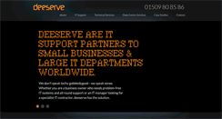 Desktop Screenshot of deeserve.co.uk